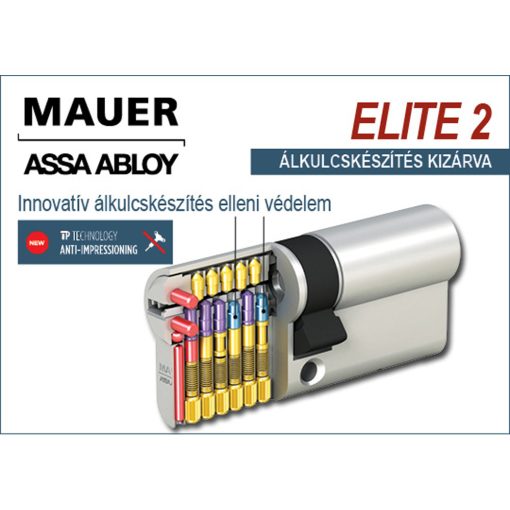 46/46 Mauer Elite 2 svéd szabadalommal védett biztonsági zárbetét