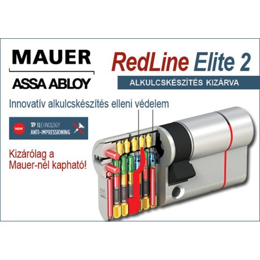 36x46 Mauer RedLine Elite 2 törésvédett biztonsági zárbetét